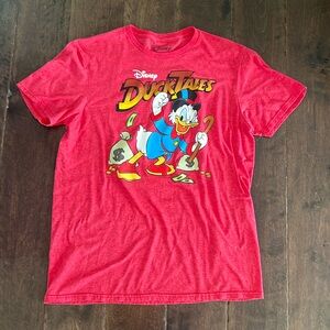 Mens Disney  Red Scrooge McDuck T-Shirt Large
